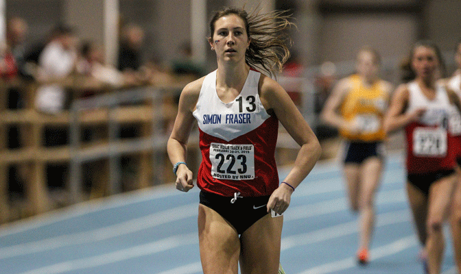Simon Fraser University female athlete