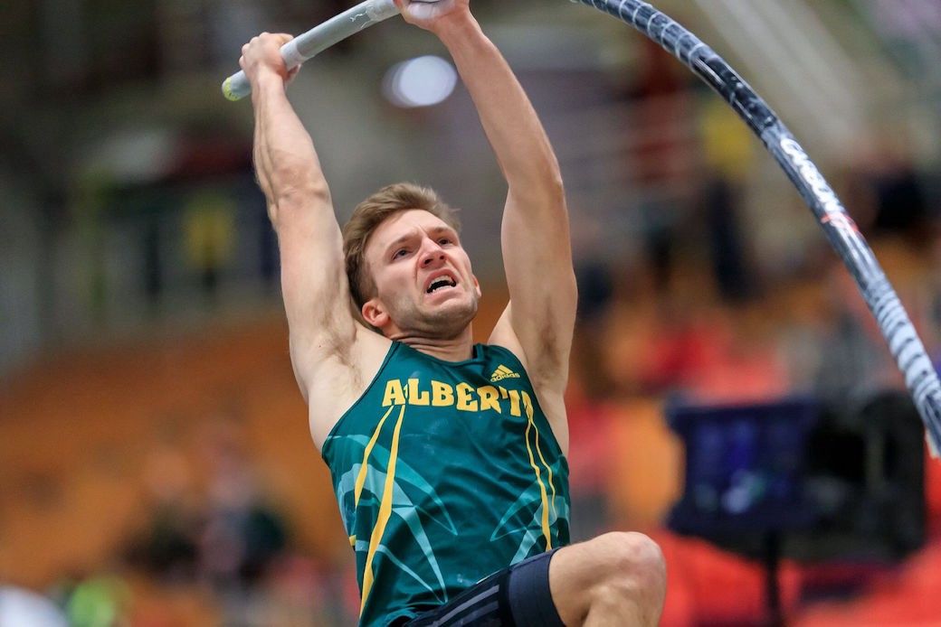 University of Alberta; Pole vault; Male athlete