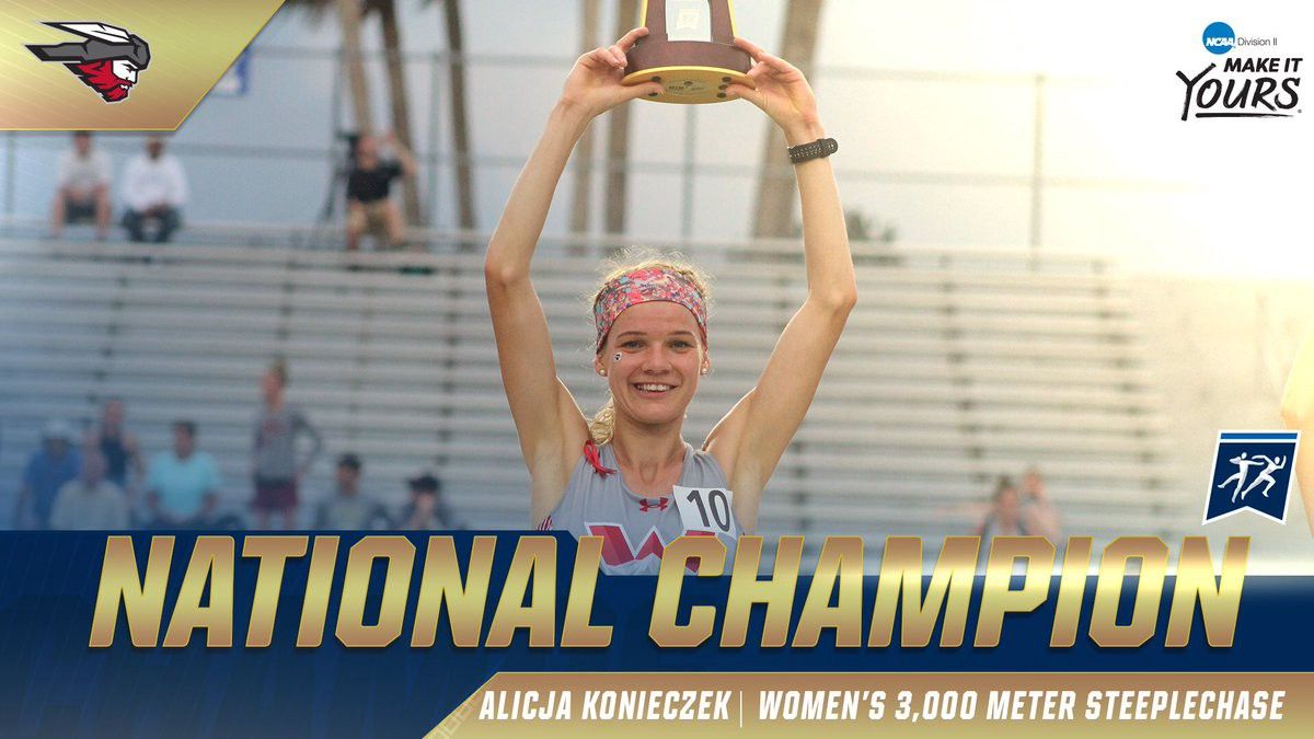 NCAA Div2 2019 3000m Steeplechase: Alicja Konieczek 