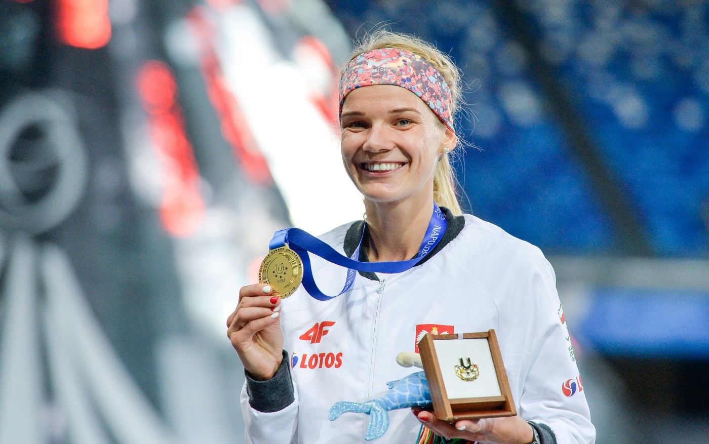 Track and Field women's steeplechase champion