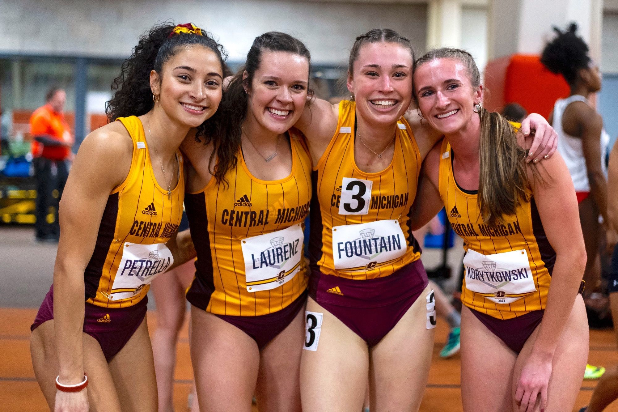 Central Michigan Women's track and field team at the MAC Indoor Championships