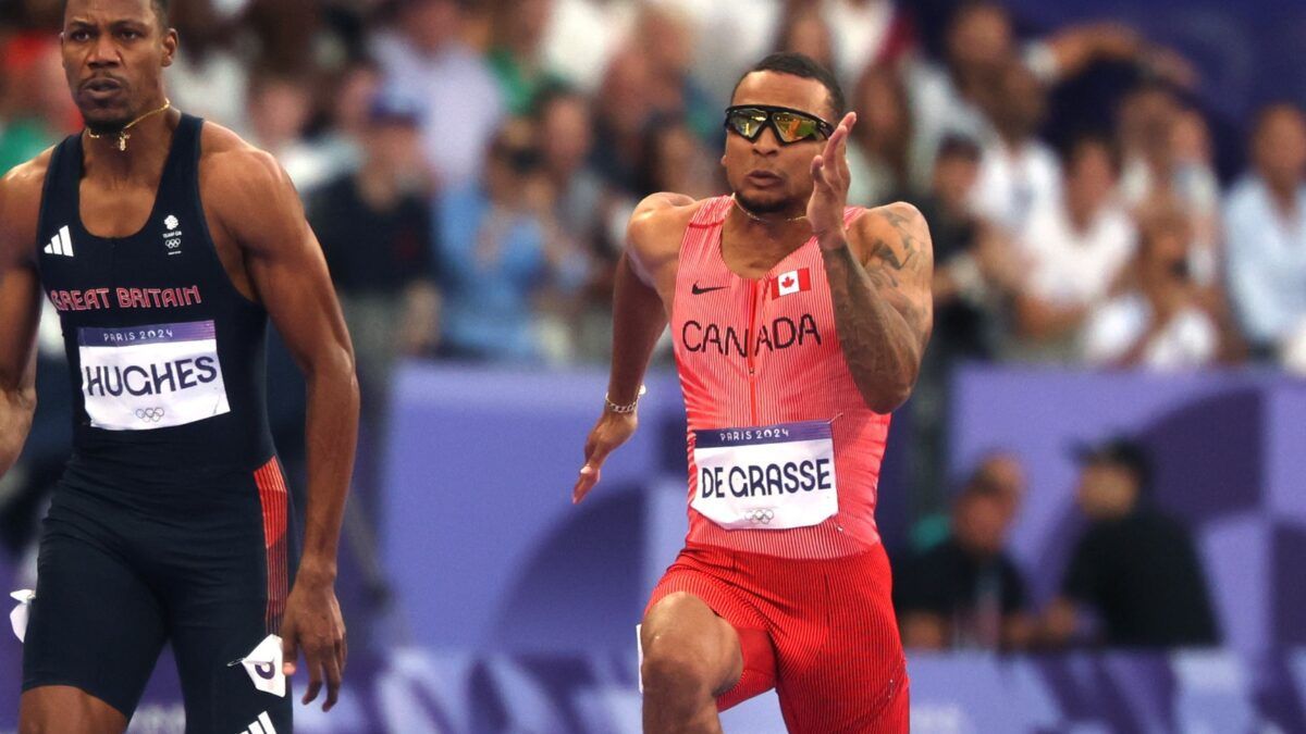 Canadian Track and Field Olympian, multiple Olympic medalist and recent 4x100m relay gold medal winner at Paris 2024, Andre De Grasse