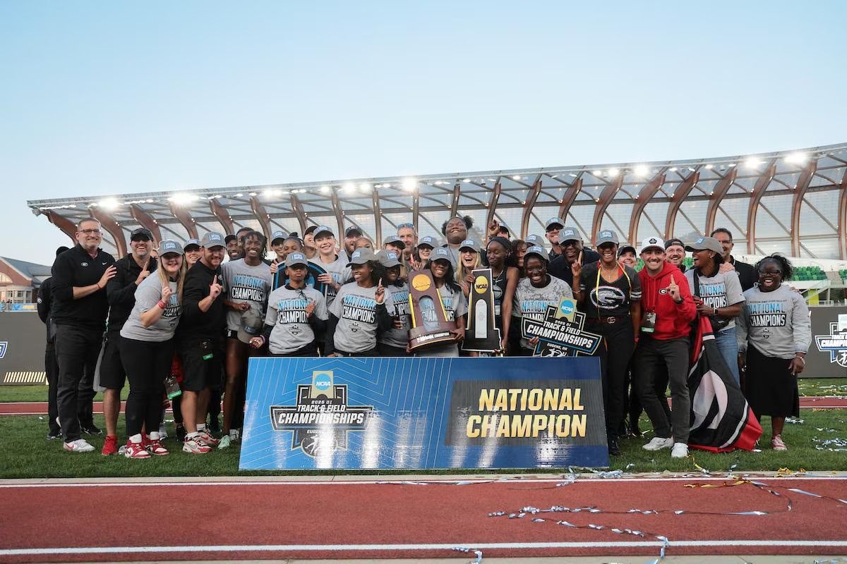 2025 Women's NCAA Division 1 Outdoor Track and Field Champions, the University of Georgia Bulldogs