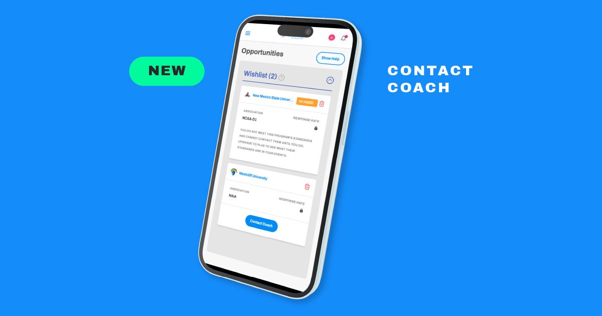 Can Athletes Contact College Coaches From the Streamline Athletes App?