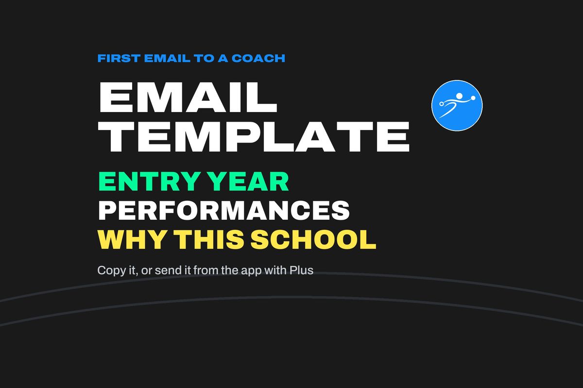 Email Template for Contacting College Track and Field Coaches