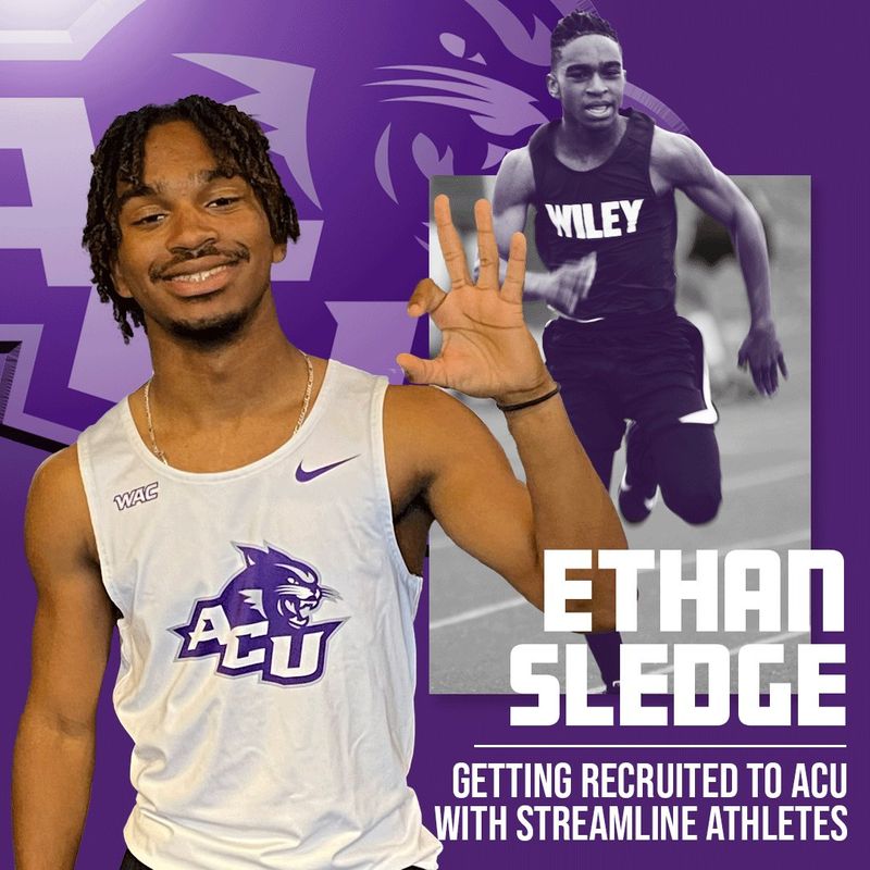 How Ethan Sledge used Streamline Athletes to make the leap from Texas high school track to sprinting in the NCAA Division I